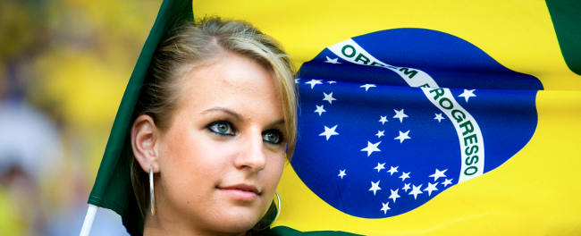 Brasiliansk supporter