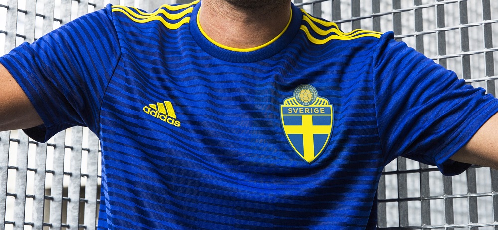 Sveriges bortatröja vid VM 2018