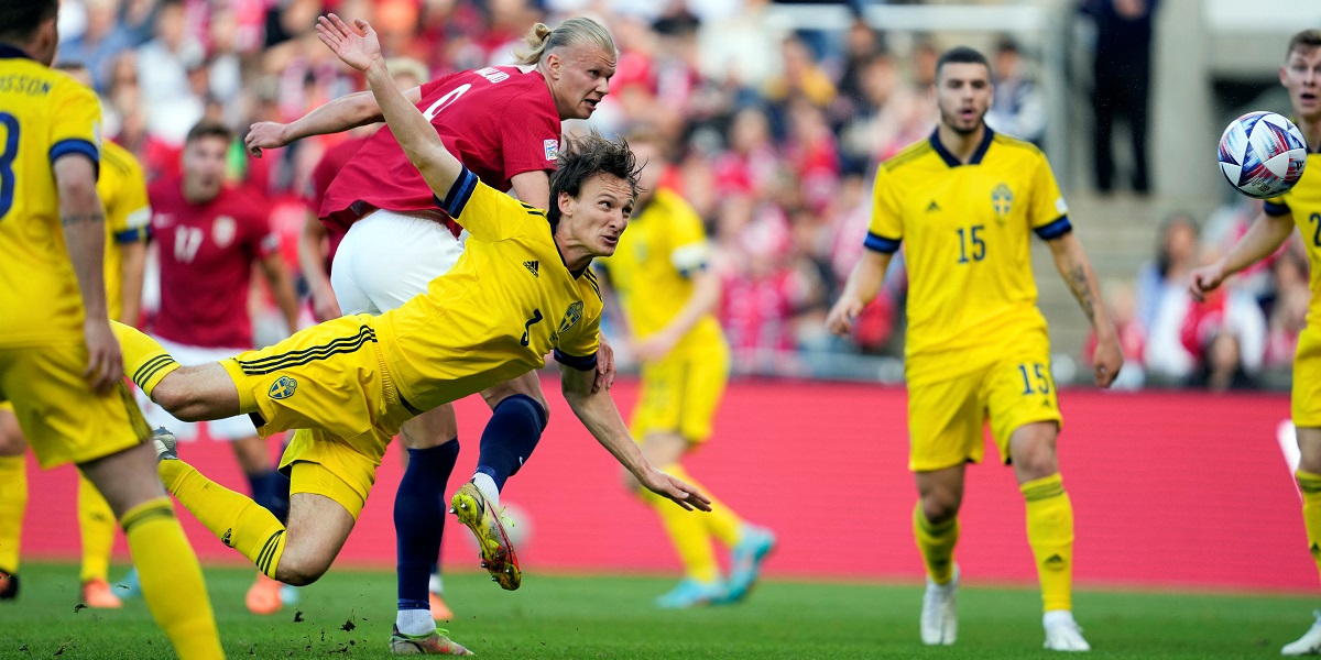 Sverige mot Norge, här i deras senaste möte 2022
