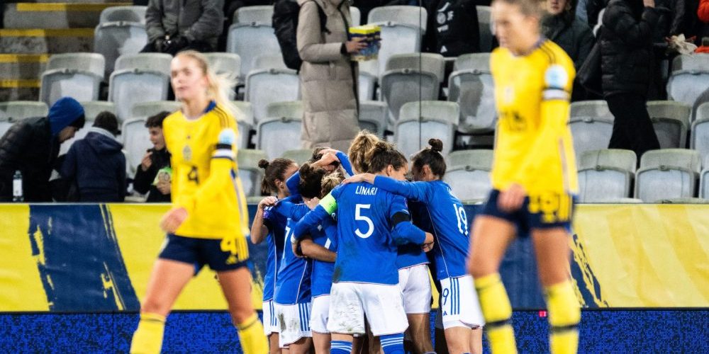Sverige mot Italien i damernas Nations League 2023