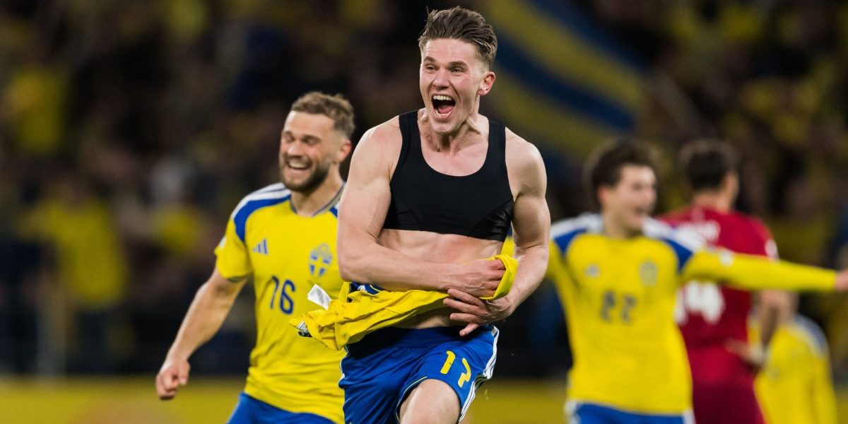 Viktor Gyökeres mål mot Polen