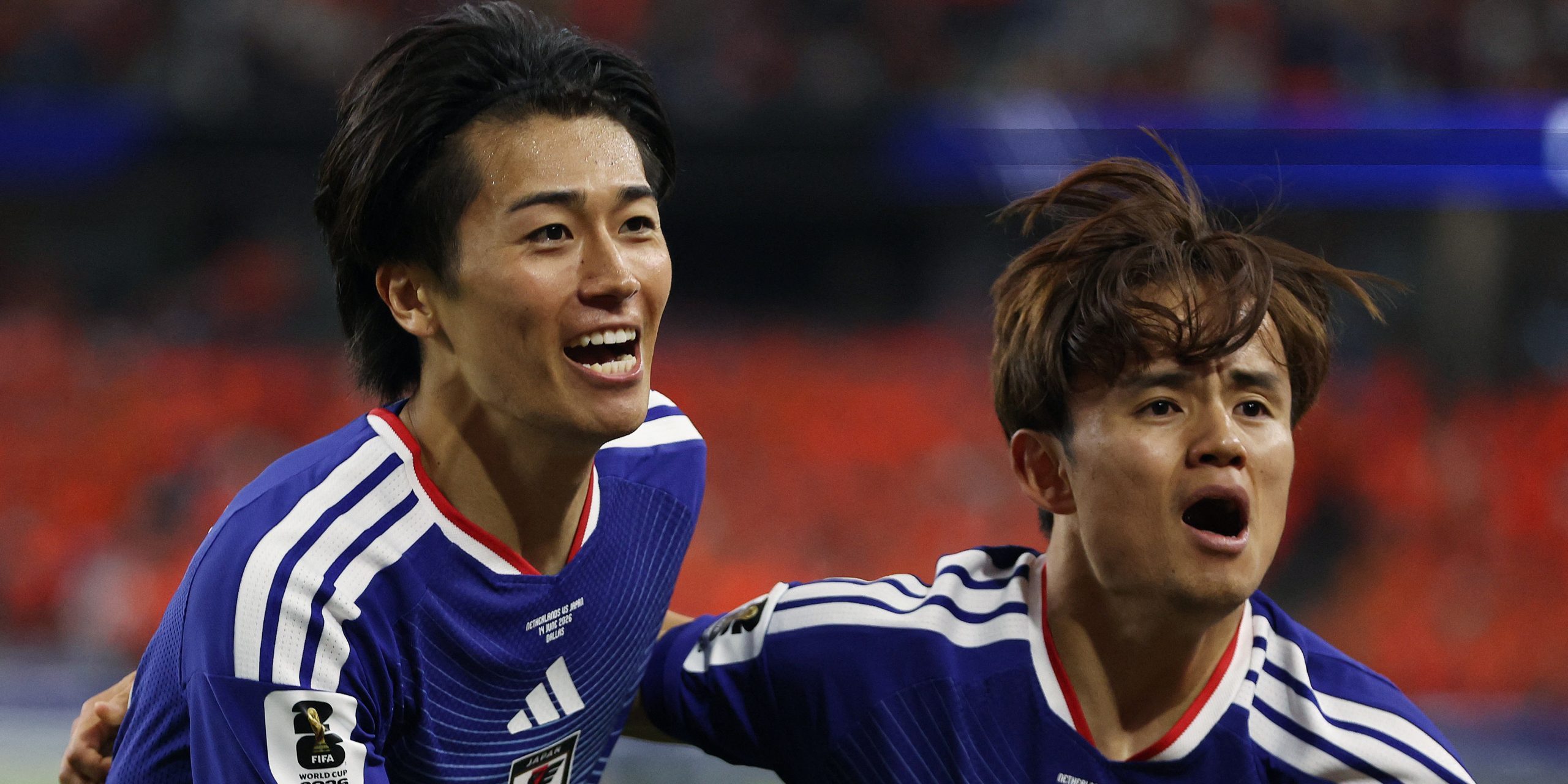 Japans Keito Nakamura och Takefusa Kubo