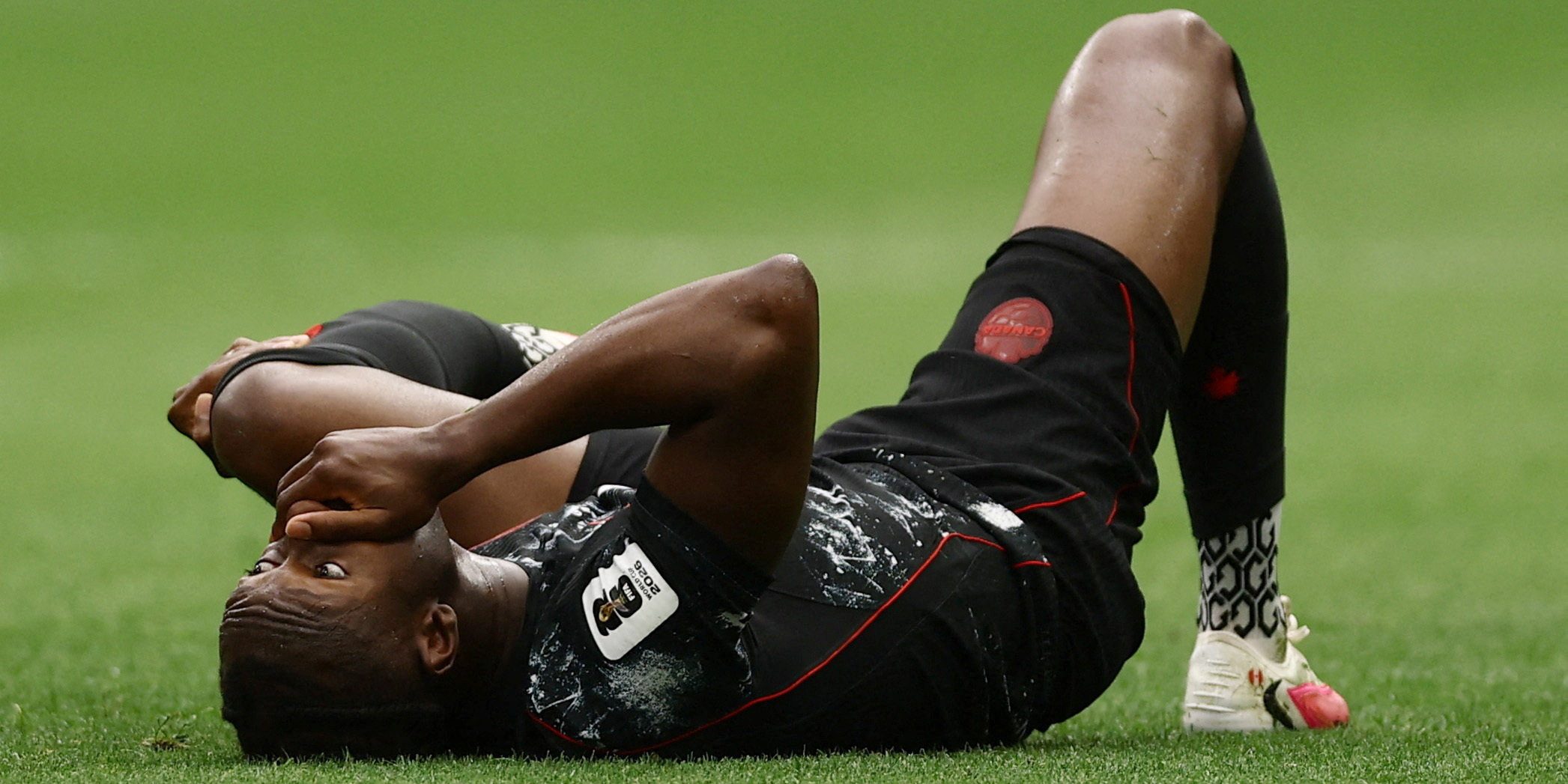 Kanadas Ismael Kone skadades under VM-mötet med Qatar