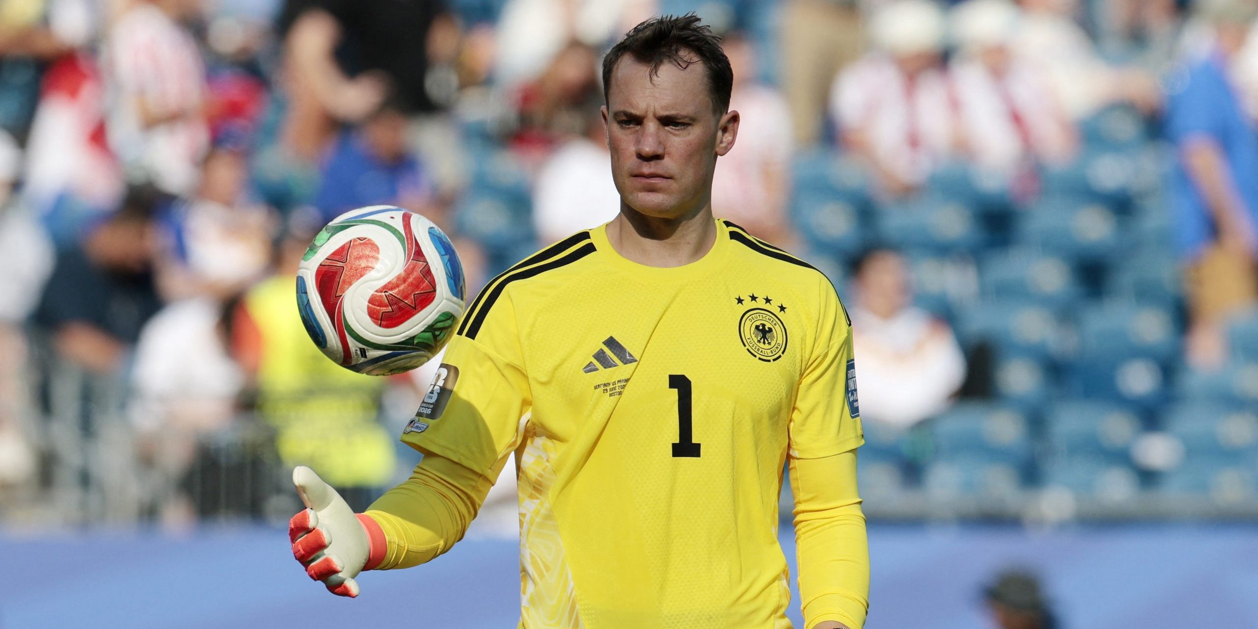 Tysklands målvakt Manuel Neuer under fotbolls VM 2026