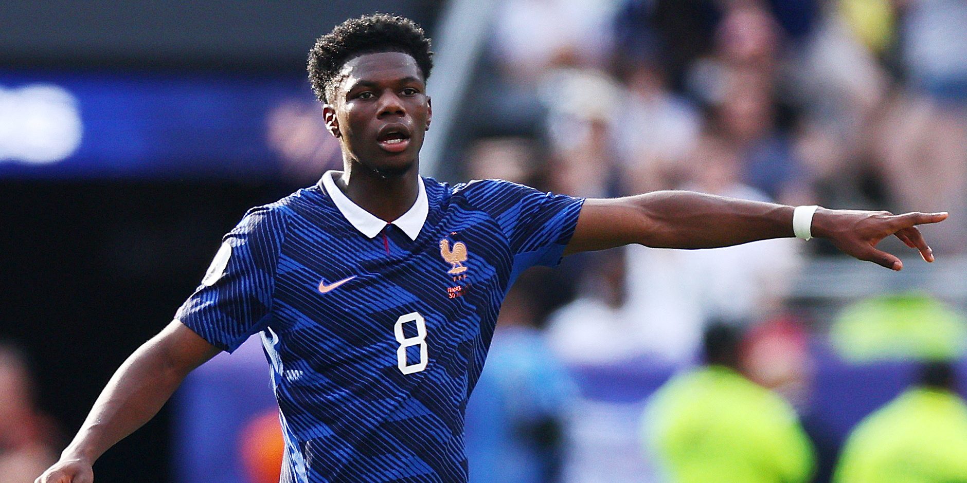 Frankrikes Aurelien Tchouameni under fotbolls VM 2026