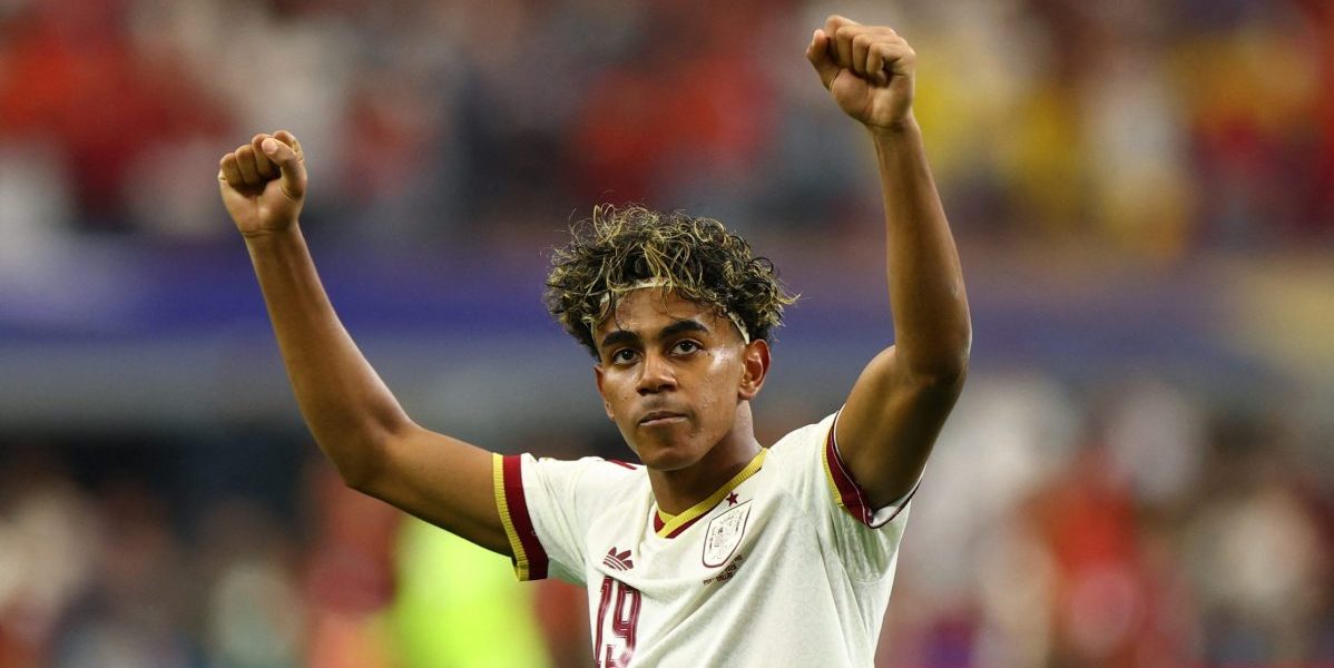 Lamine Yamal för Spanien under VM 2026