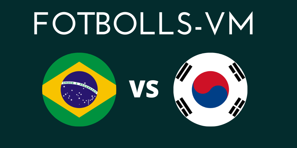 Brasilien Sydkorea fotbolls VM