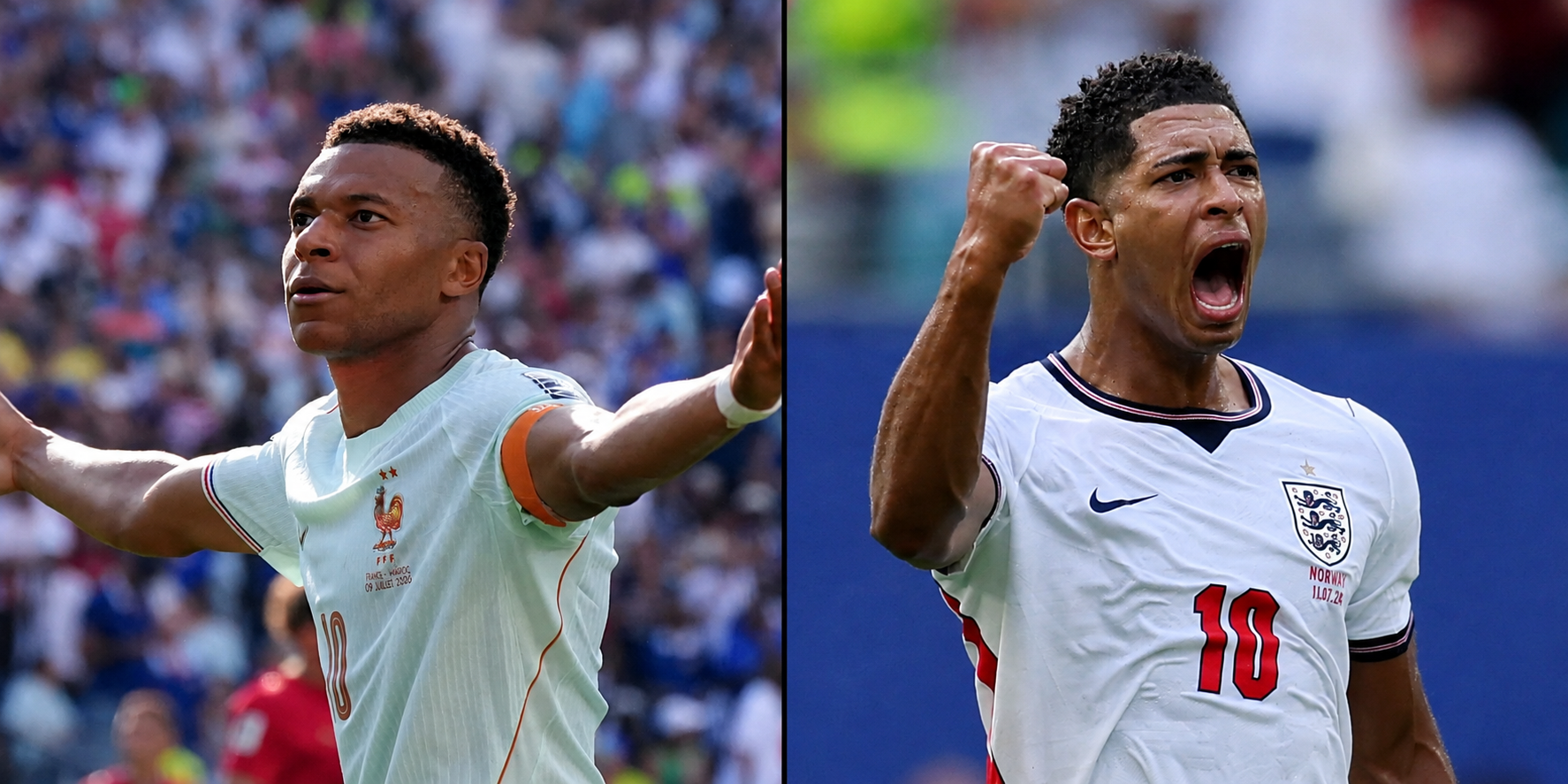 Frankrike mot England, Kylian Mbappe mot Jude Bellingham