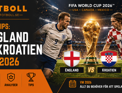 Speltips Fotbolls VM 2026: England – Kroatien