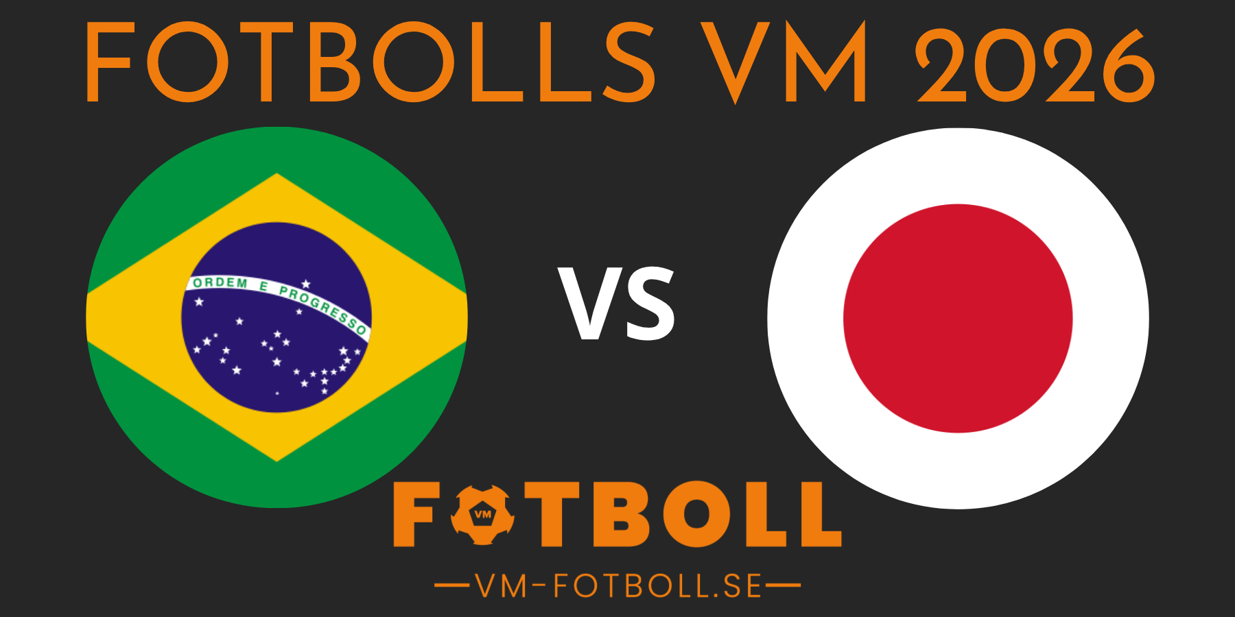 Fotbolls VM 2026 Brasilien Japan