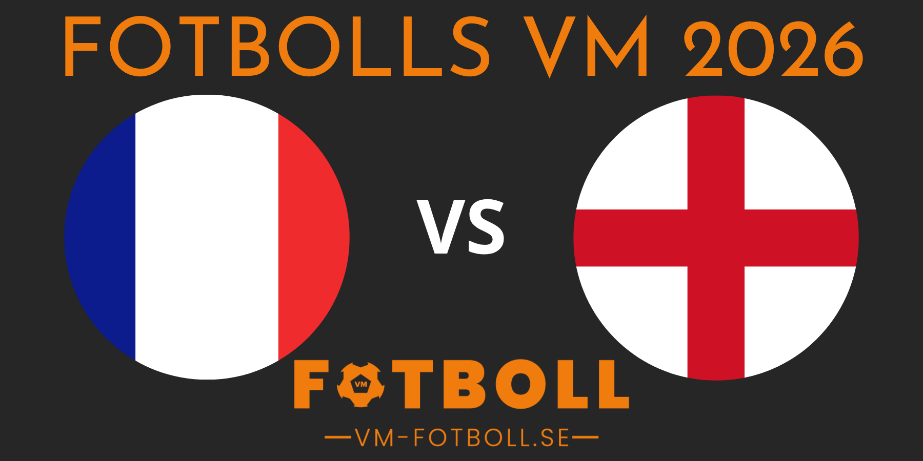 Fotbolls VM 2026 Frankrike England
