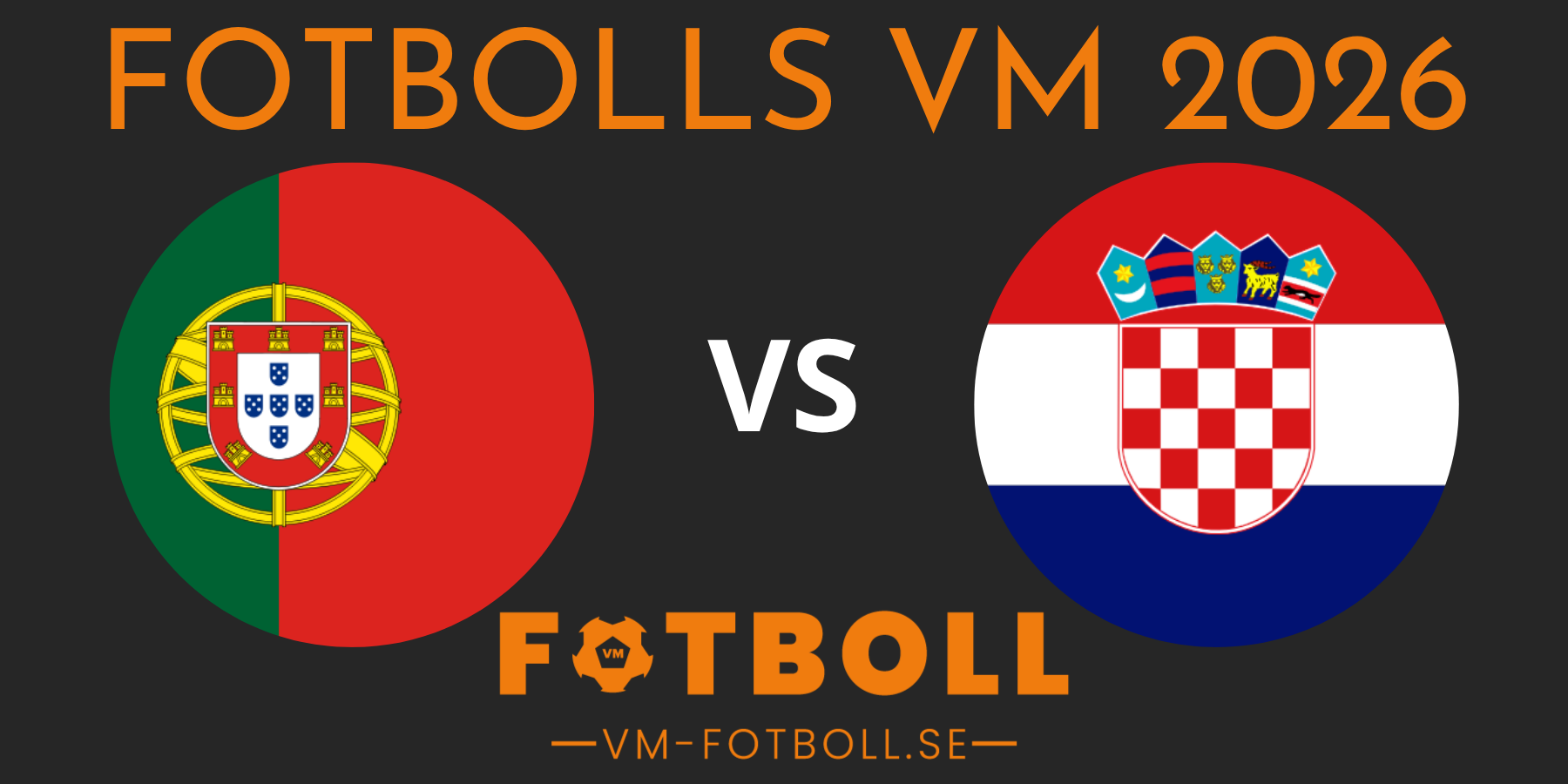 Fotbolls VM 2026 Portugal Kroatien