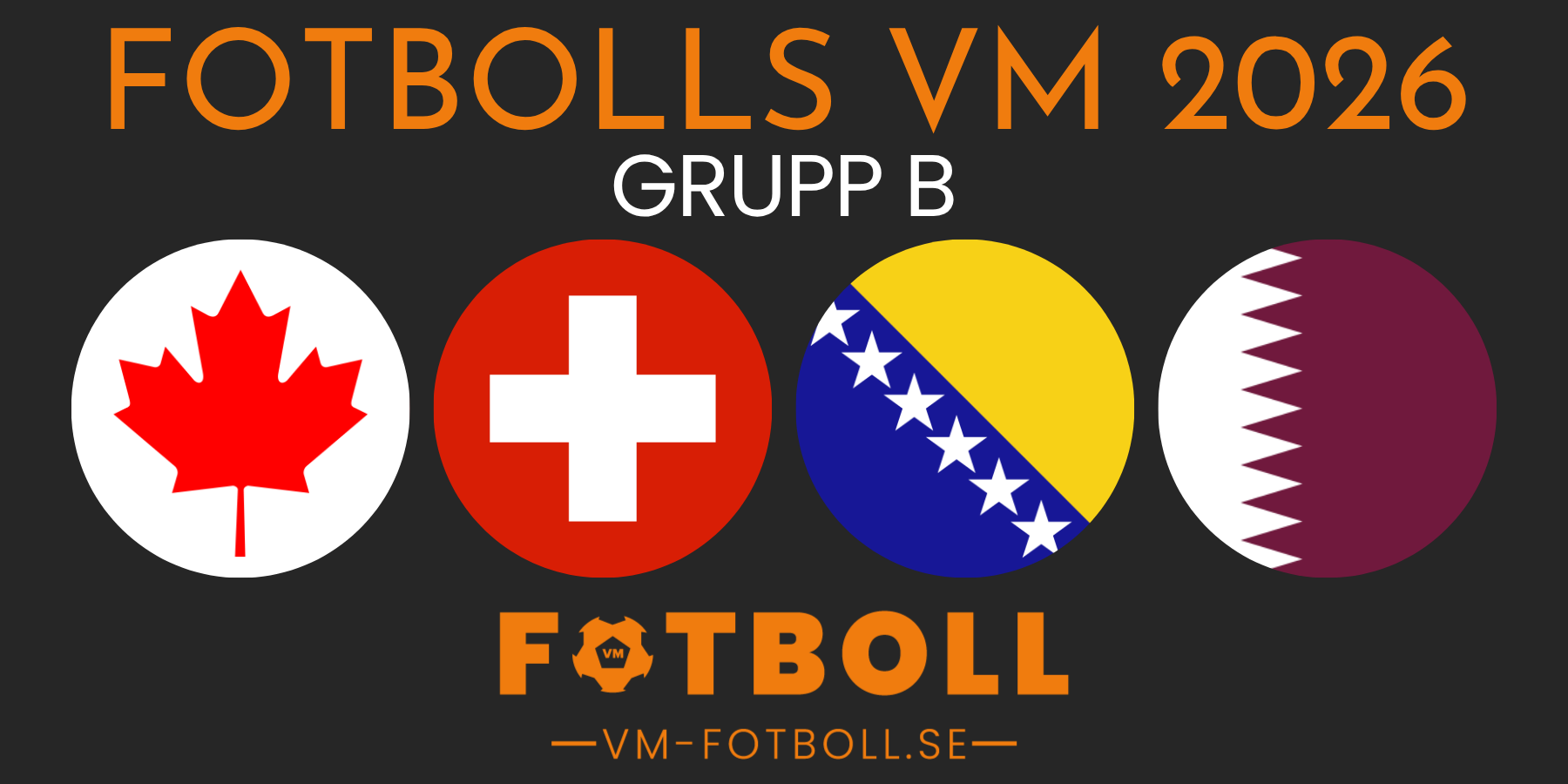 Fotbolls VM 2026 grupp B