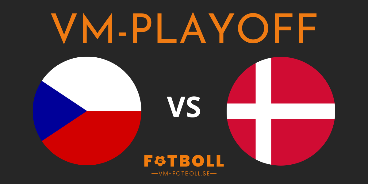 Fotbolls Vm playoff Tjeckien Danmark