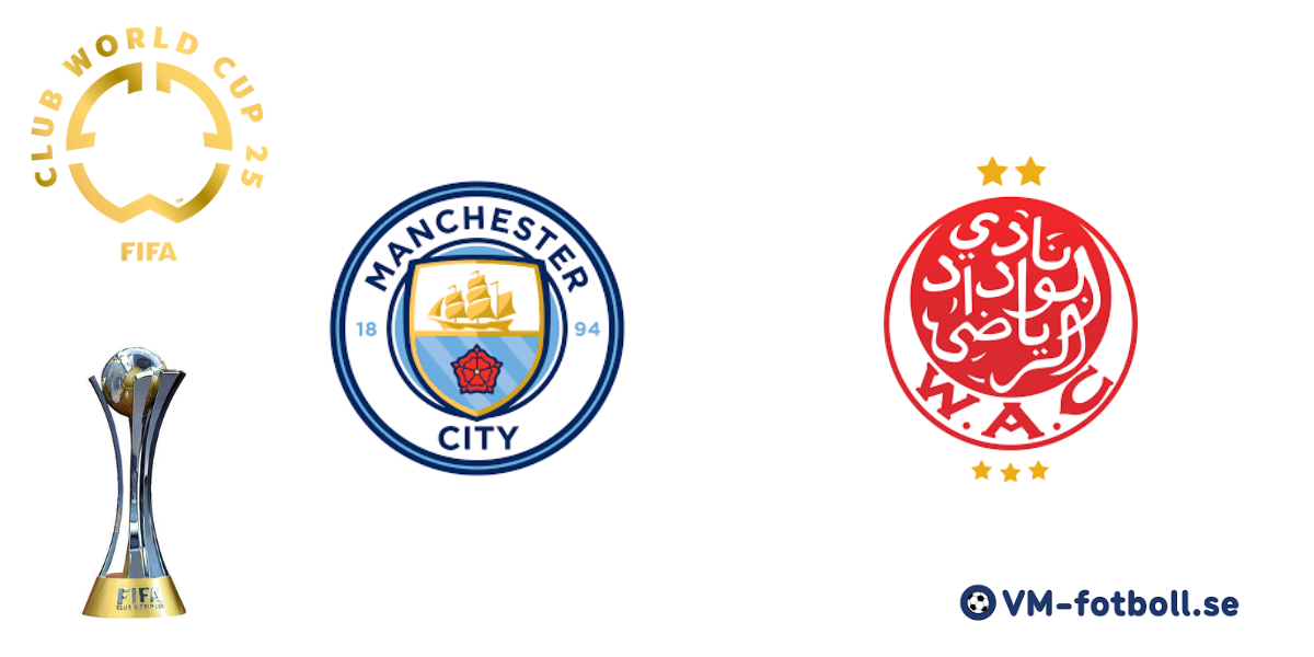 Manchester City mot Wydad AC klubblags VM 2025