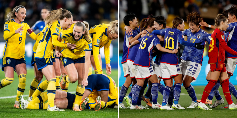 Sverige mot Japan dam-VM 2023