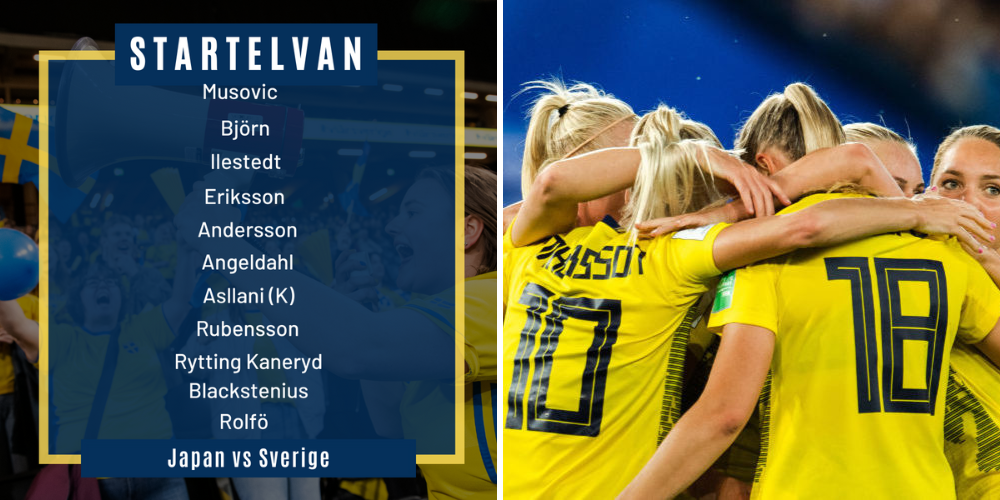 Startelvan mot Japan