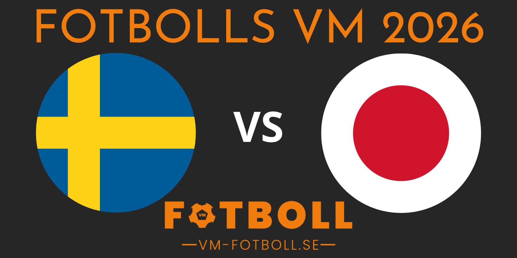 Sverige Japan Fotbolls VM 2026