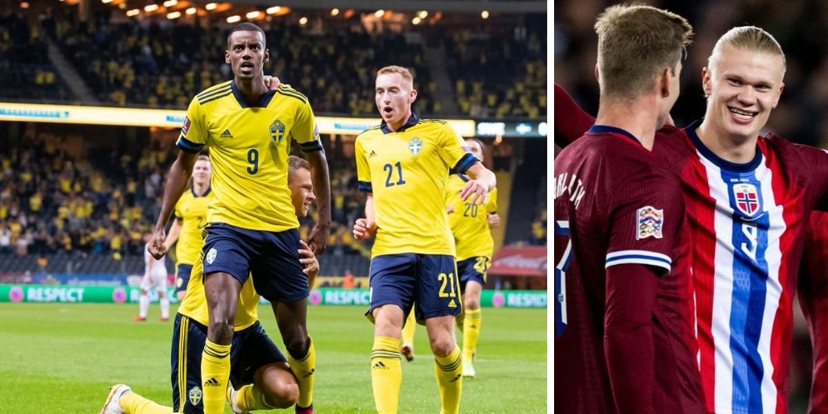 Sverige mot Norge fotboll