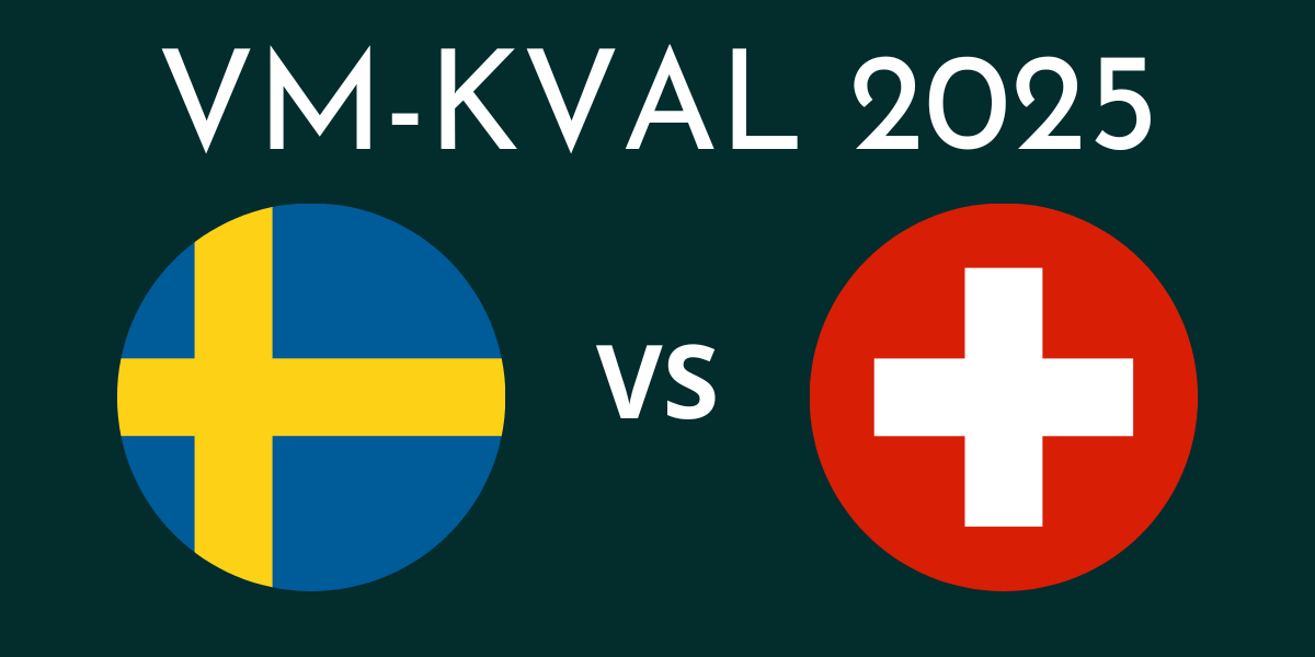 VM kval 2025 Sverige Schweiz