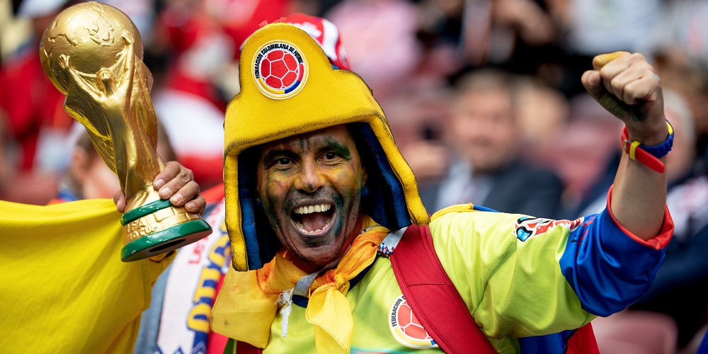 Colombiansk supporter