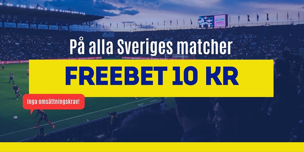 Freebet Sveriges matcher