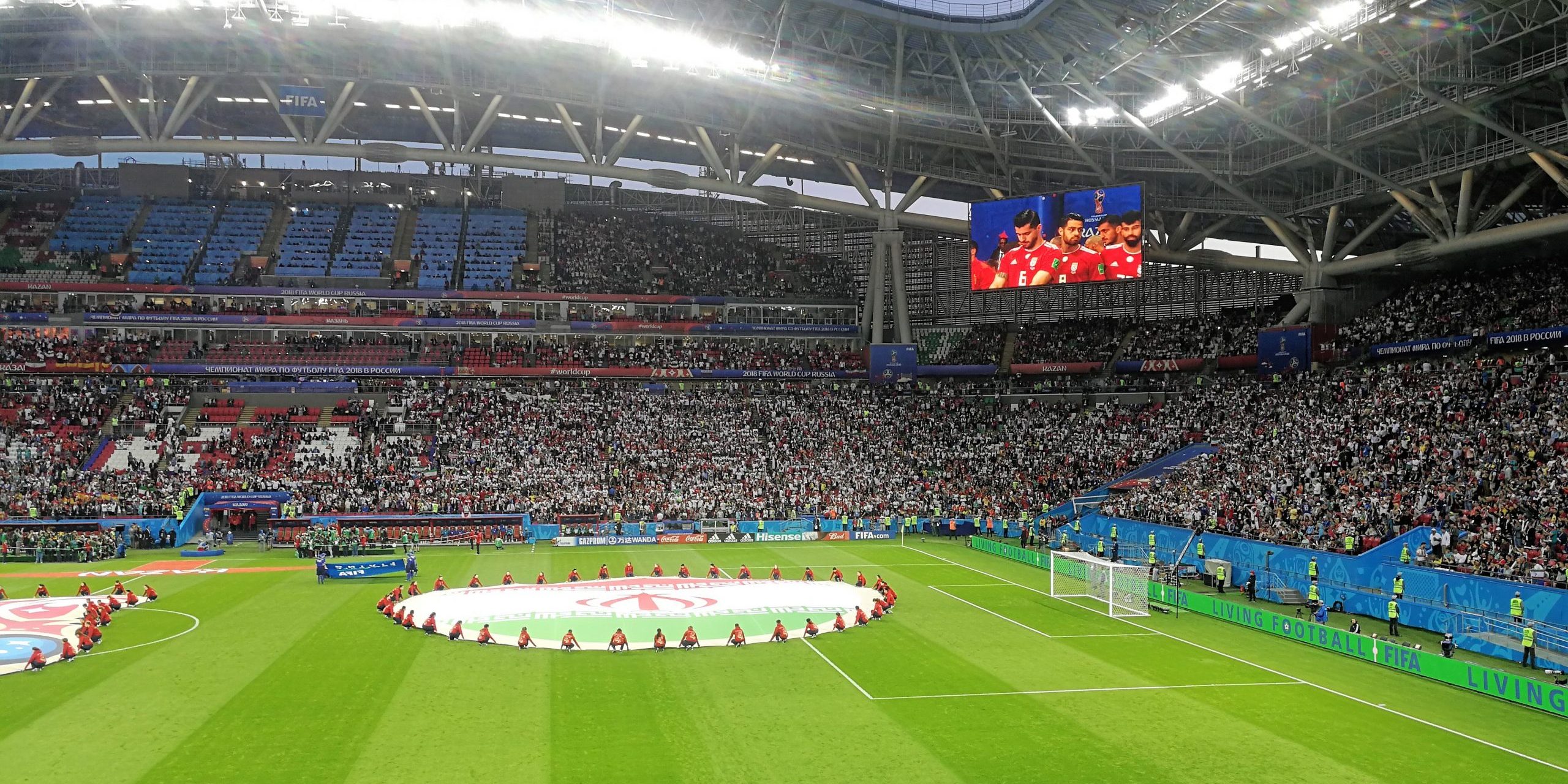 Genrebild från en av Irans matcher under VM 2018