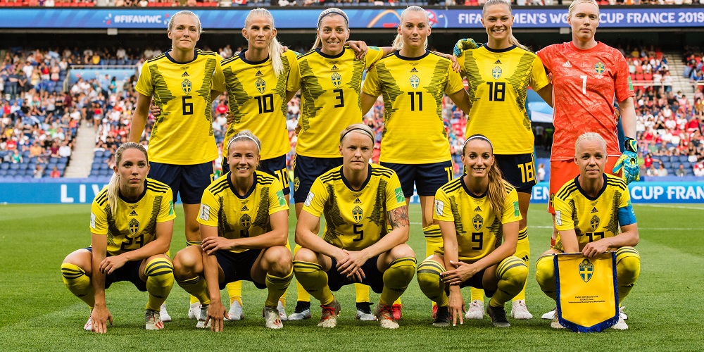 Startelvan i kvartsfinalen mot Tyskland