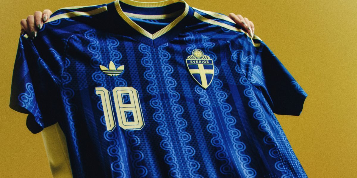 Sveriges bortaställ i fotboll