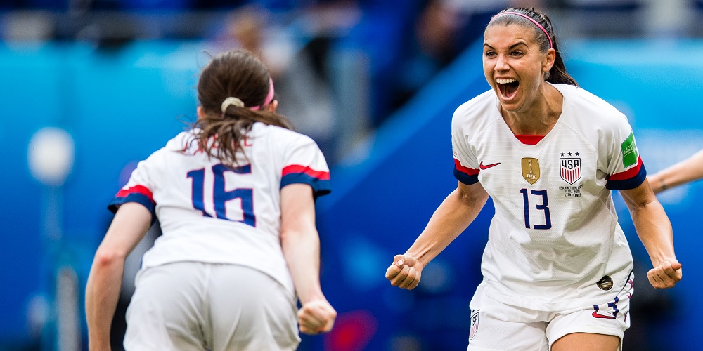 VM 2019 final USA firar mål